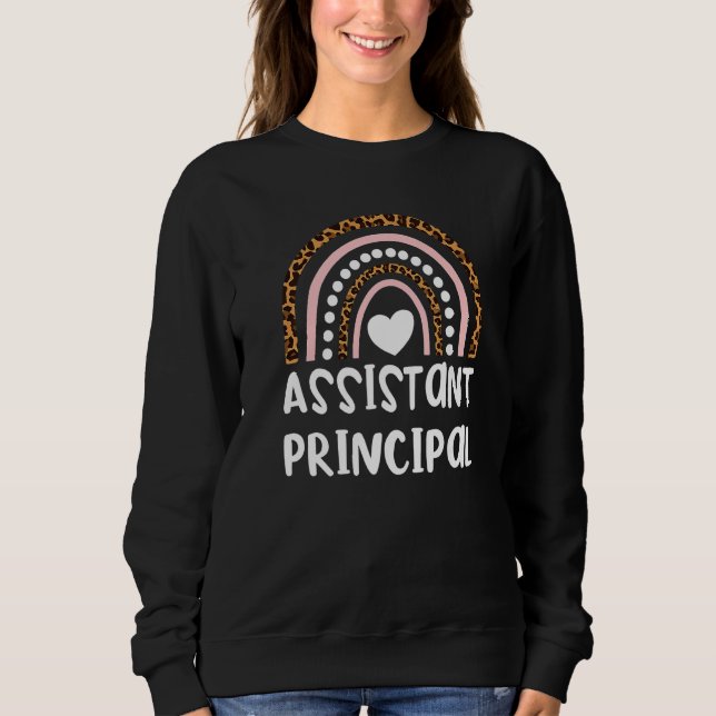 Sudadera Assistant Principal Appreciation Leopard Print Rai (Anverso)