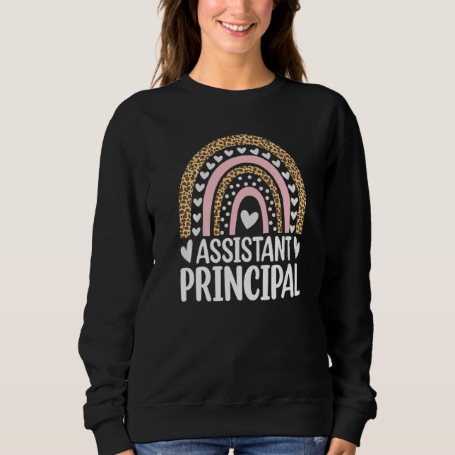 Sudadera Assistant Principal Appreciation Leopard Print Rai (Anverso)