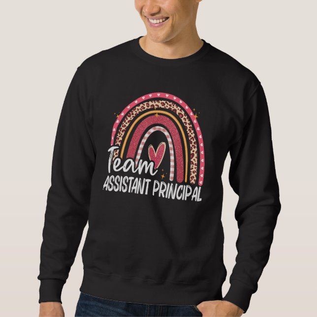 Sudadera Assistant Principal Rainbow Boho Back To School Te (Anverso)