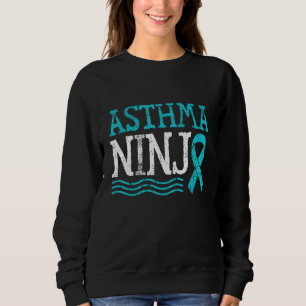 Sudadera Asthma Ninja Guerrero Asmático Wheezy Asthma Aware