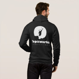 Sudadera Astro Black and White Zip Hoodie