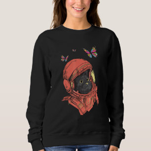 Sudadera Astro Cat Space Kitten Colour Butterflies Space C
