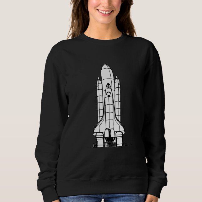 Sudadera Astro de exploración espacial de lanzamiento de co (Anverso)