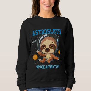 Sudadera Astroesloth astronauta en el espacio exterior