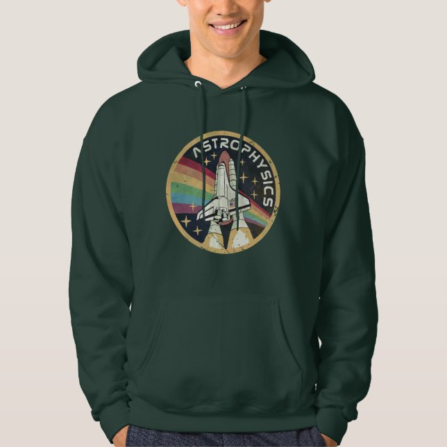 Sudadera Astrofísica Emblema Vintage V02 (Anverso)