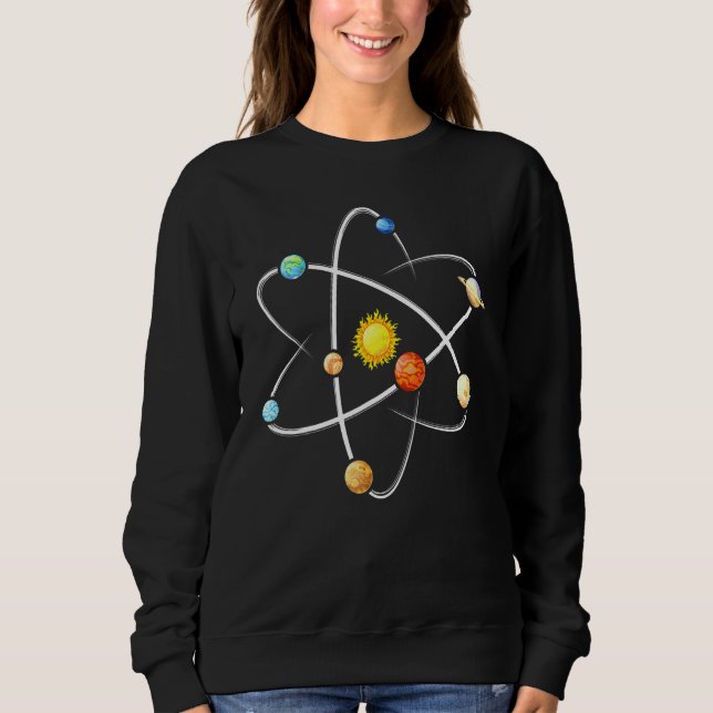 Sudadera Astrofísico Planetas Nueva Cuna (Anverso)