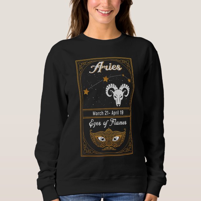 Sudadera Astrología De Cumpleaños Zodiaco Rótulo Atrae Ojos (Anverso)
