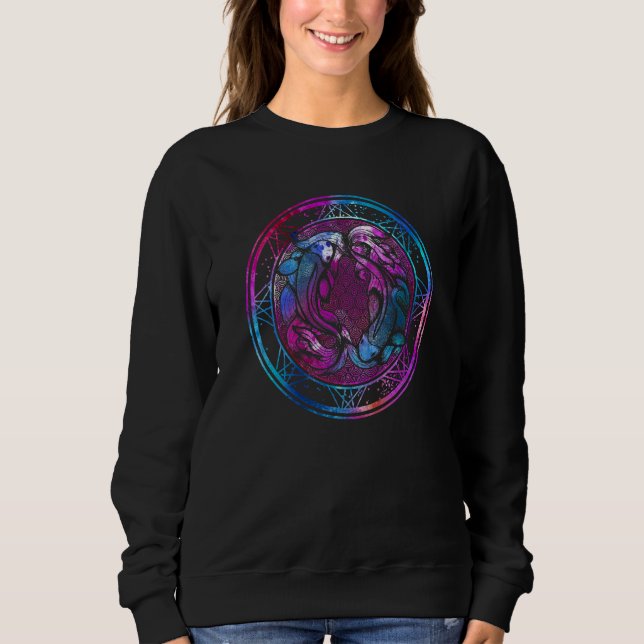 Sudadera Astrología del Rótulo Zodiaco Pisces (Anverso)
