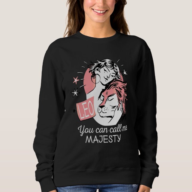Sudadera Astrología diciendo León Rótulo Zodiaco (Anverso)