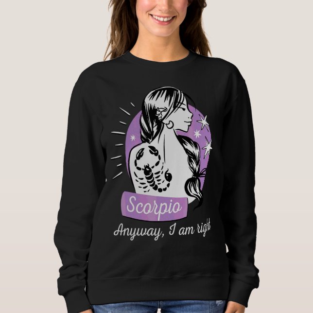 Sudadera Astrología diciendo Rótulo Zodiaco Escorpio (Anverso)