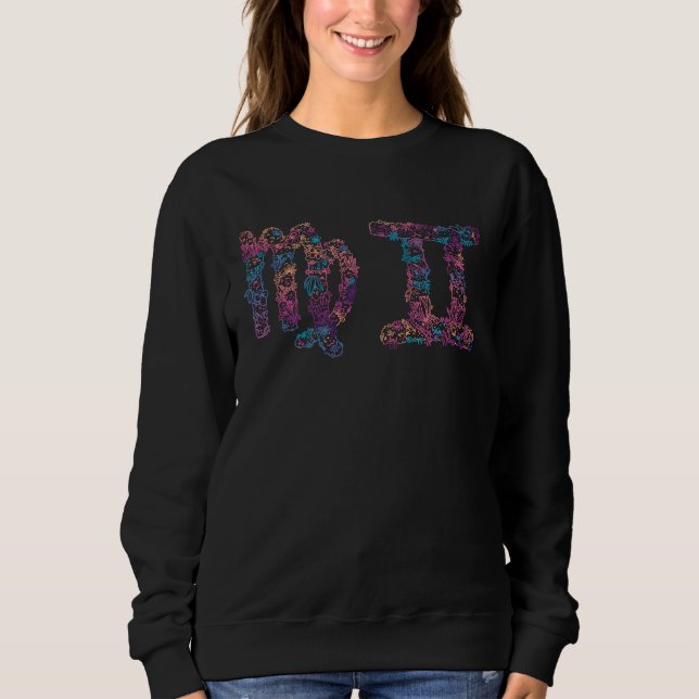 Sudadera Astrology Horoscope Zodiac Signs Virgo and Gemini  (Anverso)