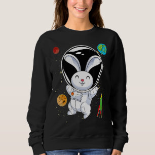 Sudadera Astrón científico de planetas de cohetes animales