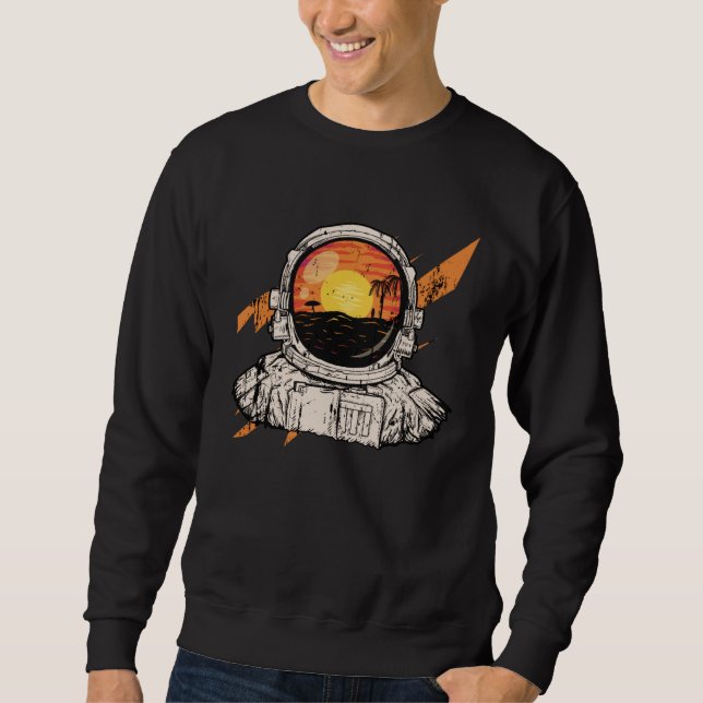 Sudadera Astronaut and beach (Anverso)