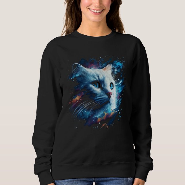 Sudadera Astronaut Cat or  Space Cat on Galaxy Cat (Anverso)