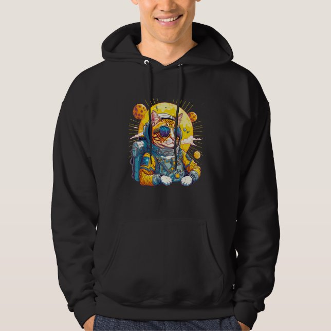 Sudadera Astronaut Cat Space Cat Spaceman (Anverso)