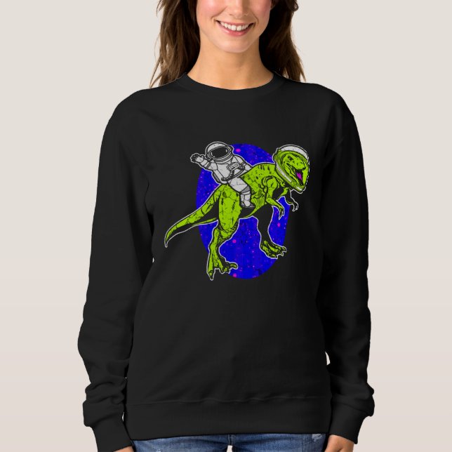 Sudadera Astronaut Dinosaur Science Fiction Space Travel (Anverso)