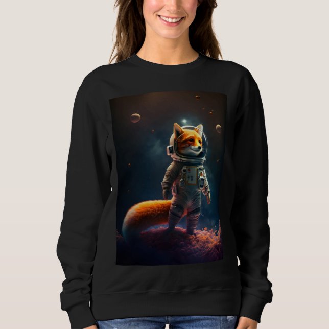 Sudadera Astronaut Fox In Space (Anverso)