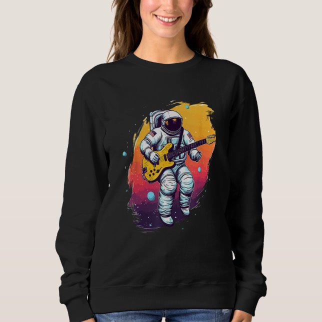 Sudadera Astronaut Galaxy Space Music Guitar (Anverso)