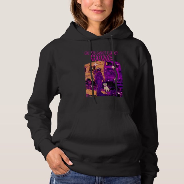Sudadera Astronaut Graphic With Dog  No Place Like Home Coo (Anverso)