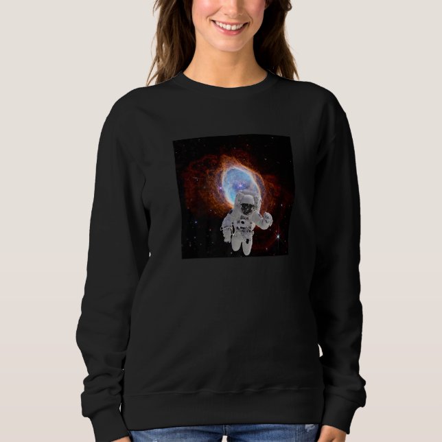 Sudadera Astronaut in Southern Ring Nebula Webb Space Teles (Anverso)