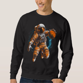 Sudadera Astronaut Playing Basketball In Space Graphic Illu