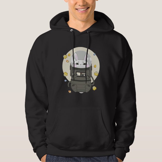 Sudadera Astronaut Rabbit  Space Easter Day Bunny (Anverso)