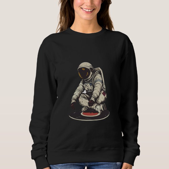 Sudadera Astronaut Record Music Vinyl (Anverso)