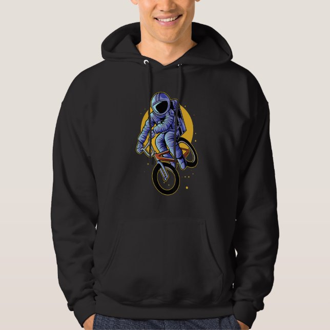 Sudadera Astronaut Riding Bmx Moon Space Boys Girls Kids As (Anverso)