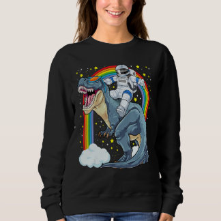 Sudadera Astronaut Riding Dinosaur Rex Astro Space Dino Pre