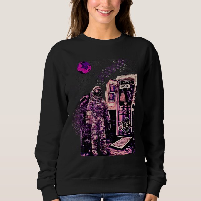 Sudadera Astronaut Space Happy Hour Beer Occupy Mars 1 (Anverso)