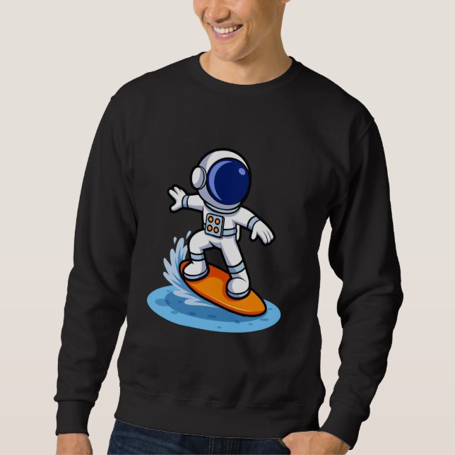 Sudadera Astronaut Surfing Adventure (Anverso)