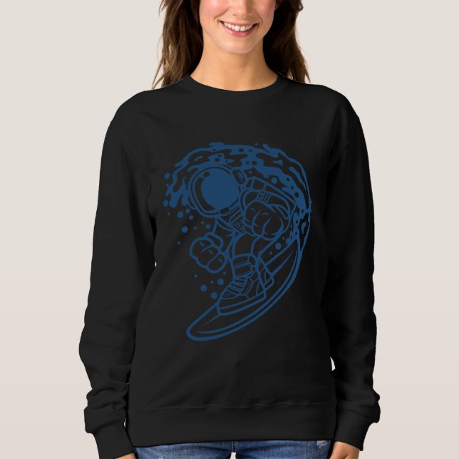Sudadera Astronaut Surfing Amazing Space Clothing (Anverso)