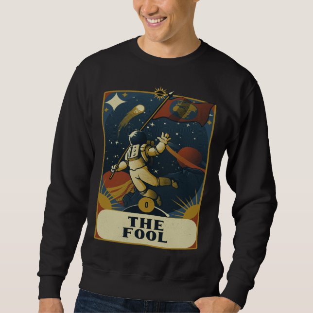 Sudadera Astronaut The Fool Astronomy Tarot Card Read Witch (Anverso)