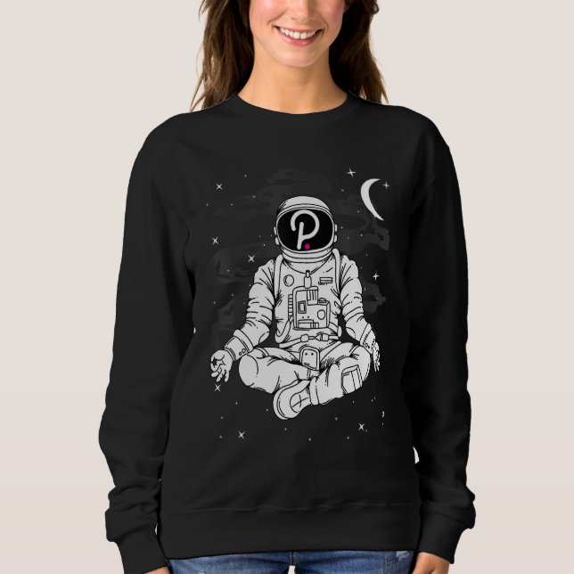 Sudadera Astronaut Yoga Polkadot Dot Coin To The Moon Crypt (Anverso)