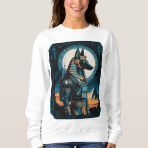 Sudadera Astronauta Anubis - Guardián cósmico de la tarde