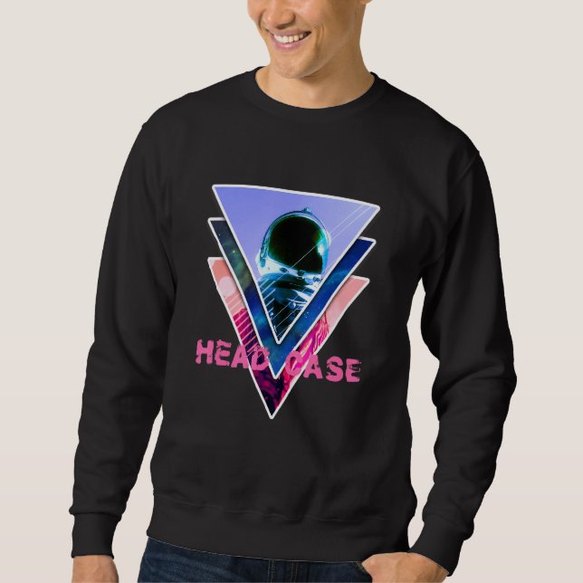 Sudadera Astronauta Cabecera de arte espacial de onda de va (Anverso)
