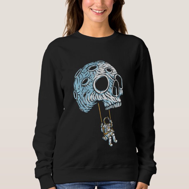 Sudadera Astronauta Calavera Halloween Truco O Trate Horror (Anverso)