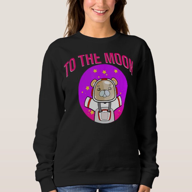 Sudadera Astronauta Con Cripto De La Luna (Anverso)