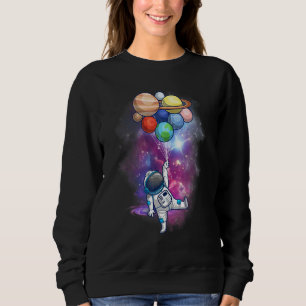 Sudadera Astronauta con planetas en mano para hombres y muj