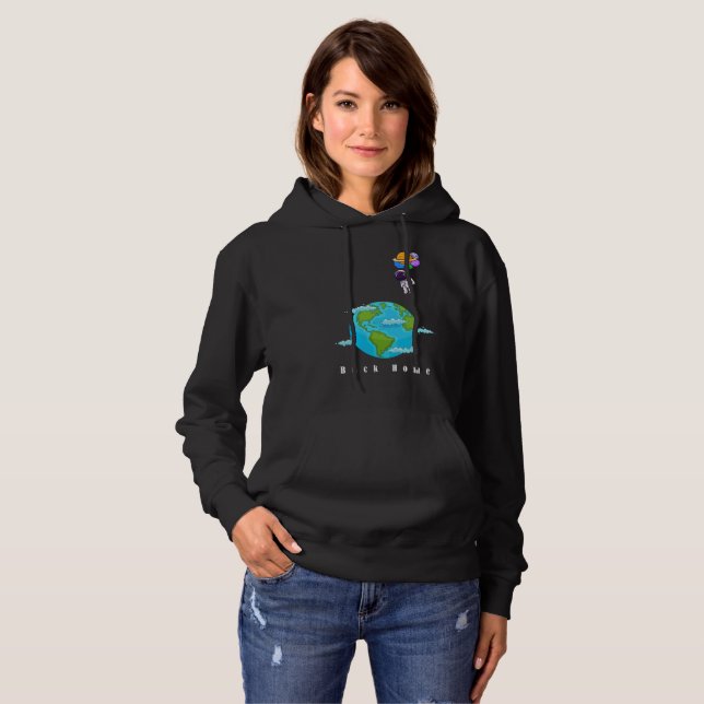 Sudadera astronauta con tierra de aterrizaje de globos (Anverso completo)