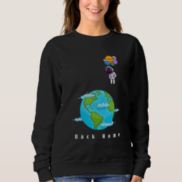 Sudadera astronauta con tierra de aterrizaje de globos