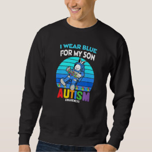 Sudadera Astronauta conejita el autismo que uso azul para m