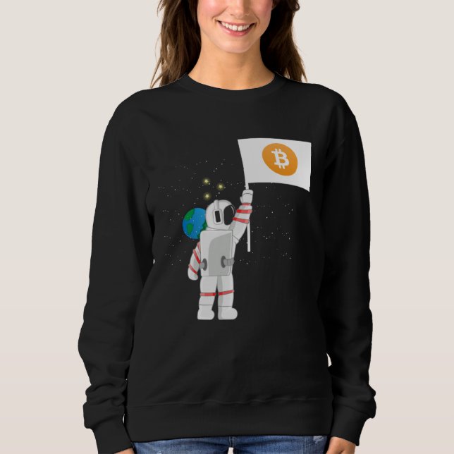 Sudadera Astronauta Cripto Criptomonedas Comerciante de Cri (Anverso)