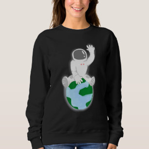 Sudadera Astronauta Cute Planet Tierra Cosmonauta Espacio E