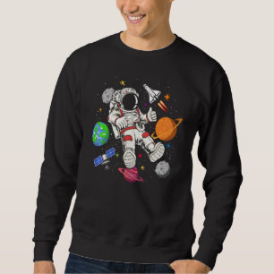Sudadera Astronauta de astronauta de cohete espacial Moon S