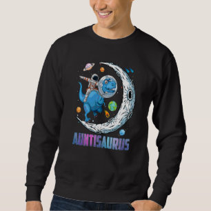 Sudadera Astronauta de Auntisaurus montando dinosaurio Rex