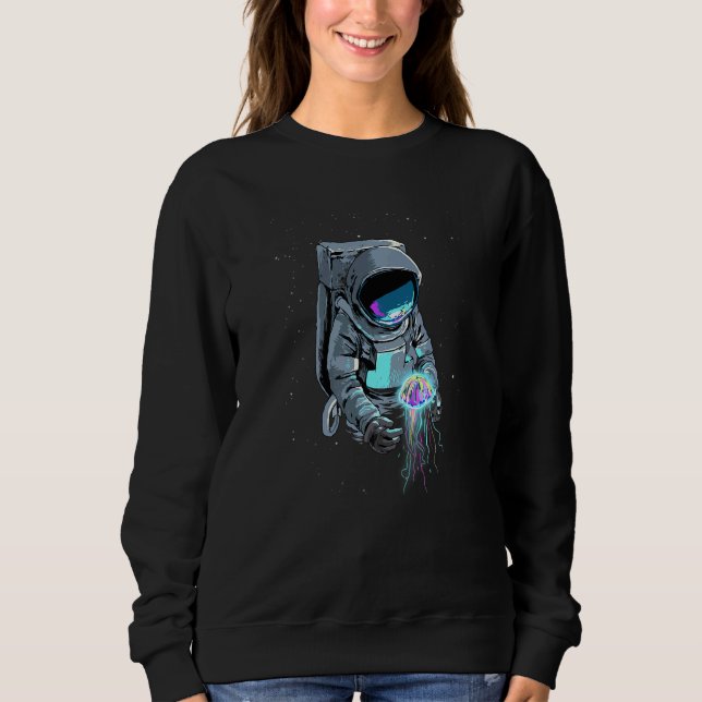 Sudadera Astronauta de ciencia del astronauta de la jalea e (Anverso)