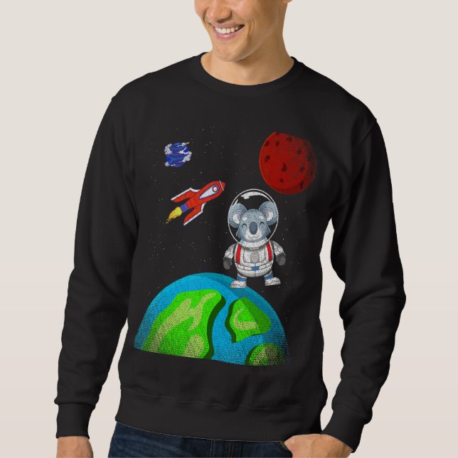 Sudadera Astronauta de cohetes animales de Earth Space Aust (Anverso)