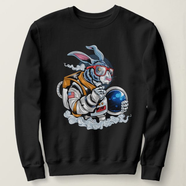 Sudadera Astronauta de conejo (Anverso del diseño)