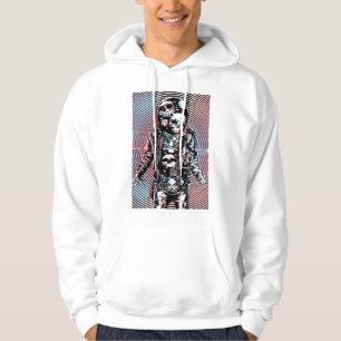 Sudadera Astronauta de Cráneo Cósmico en Arte Hipnótico